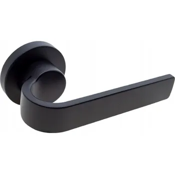 Dveřní kování NOMET LUX LINE klika NESO černá hluboká matná P61 rozeta kulatá