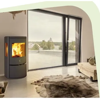 Krbová kamna Kamna na dřevo Ravelli CALLIOPE view boční prosklení