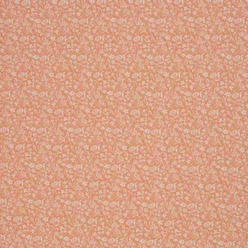 SWAFING Bavlněná látka Tumba bílé květiny, meruňková