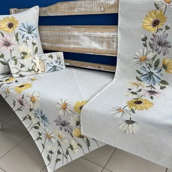 ubrus Tegatex Gobelínový ubrus - kopretiny Velikost: 40*140 cm