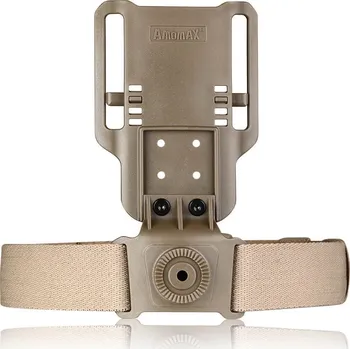 Airsoft AMOMAX Závěs opaskový snížený pro pouzdra AMOMAX FLAT DARK EARTH