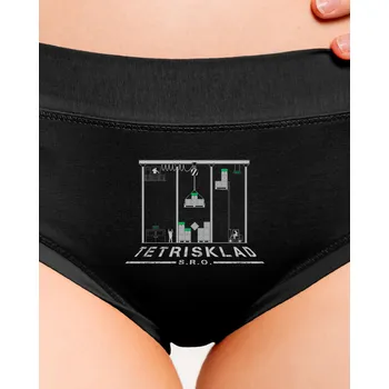 Souprava dámského spodního prádla Bastard Tetrisklad dámské kalhotky Black