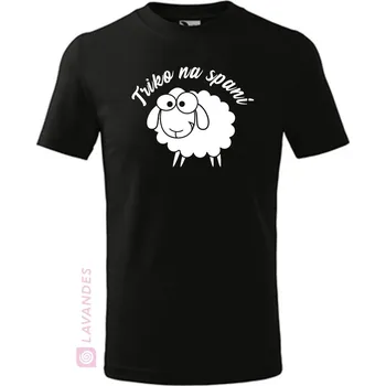 Dívčí tričko Triko na spaní, dívčí, černá, 134 (Dětské tričko na spaní)