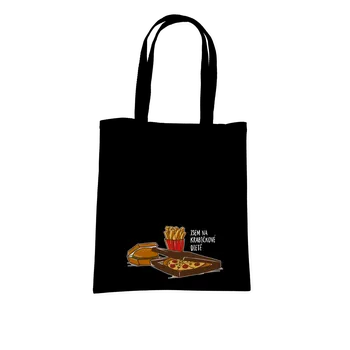 Nákupní taška Bastard Krabičková dieta taška Black