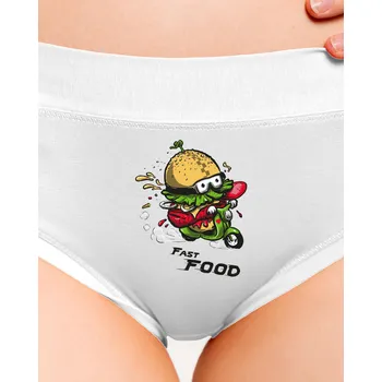 Souprava dámského spodního prádla Bastard Fast Food dámské kalhotky White