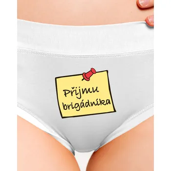Souprava dámského spodního prádla Bastard Brigádník dámské kalhotky White