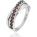 Český Granát Jan Kos jewellery Stříbrný prsten 32109875