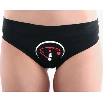 Souprava dámského spodního prádla Bastard Plnou prosím - kalhotky - černá