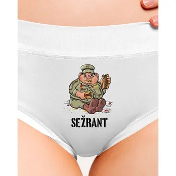 Souprava dámského spodního prádla Bastard Sežrant dámské kalhotky White
