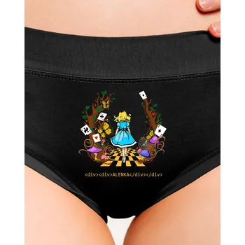 Souprava dámského spodního prádla Bastard Alenka v říši divů dámské kalhotky Black