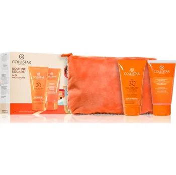 Přípravek na opalování Collistar Ultra protection tanning cream spf 30 set Collistar Special Perfect Tan Ultra Protection Tanning Cream ochranný krém na opalování SPF 30 150 ml + Collistar After-Sun Rebalancing Cream-Shampoo krémový šampon po opalování 150 ml