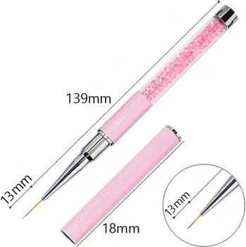 Štětec na zdobení nehtů, štětec na gel akryl nail art | štětec, doplněk - 15