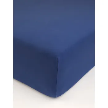 Prostěradlo Jersey prostěradlo s elastanem Deluxe 160 × 200 cm – tmavě modré