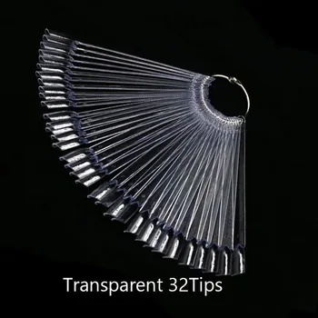 Umělé nehty 50dílný vzorník na nehty vějířový oválný tvar | vzorník nehtů, nehtové doplňky - 06