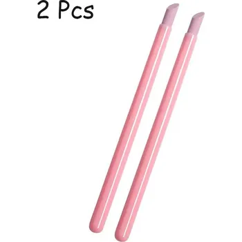 Odstraňovač kůžičky a pilník pro nail art | nástroj, pomůcka - Růžová - 2 ks