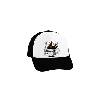 Kšiltovka Bastard Hackpresso kšiltovka truckerka Black cap