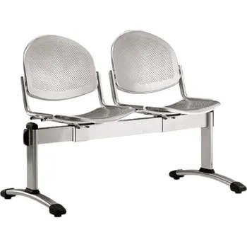 Lavice, multisedák OMP 501, RAL9006 šedá - 2 místná