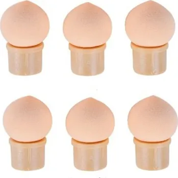 Štětec na gelové nehty a nail art s výměnnou houbičkou | nástroj na manikúru, pomůcka na nehty - 6 ks kulatých