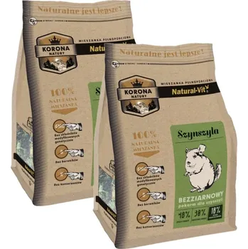 Krmivo pro hlodavce KORONA NATURY Natural-Vit krmivo pro činčily 2x750g