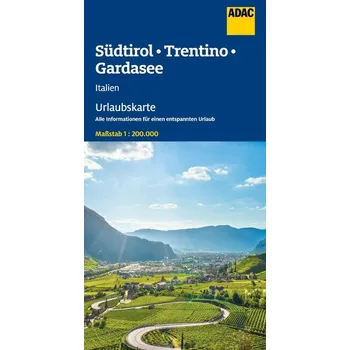 ADAC Urlaubskarte Südtirol, Trentino, Gardasee 1:200.000