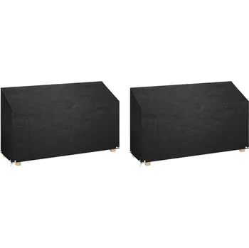 Krycí plachta Plachty na zahradní lavice 2 ks 12 oček 210 x 70 x 70/88 cm PE IM_3155392