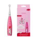 Bob a Bobek baby dětský sonický kartáček se srdíčky a USB dobíjením, 0-6 let, v krabičce + Dárek k nákupu