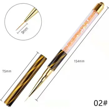 Štětec na nail art pro gelové a akrylové nehty | štětec, nástroj na nehty - 02