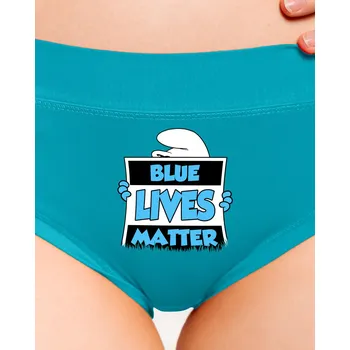 Souprava dámského spodního prádla Bastard Blue lives matter dámské kalhotky Turquoise