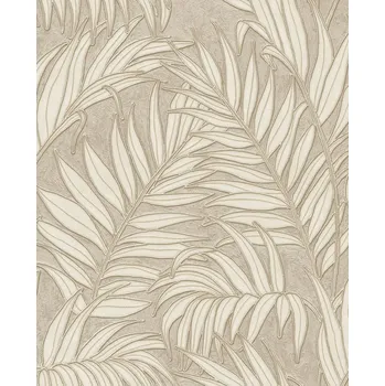 Tapeta Eijffinger Vliesová tapeta na zeď, hnědo-béžová, listy, 350553, Riviera Maison, Eijffinger, velikost 10 x 0,52 m