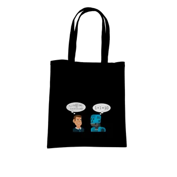 Nákupní taška Bastard AI myšlení taška Black