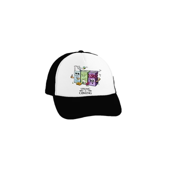 Kšiltovka Bastard Spring is coming kšiltovka truckerka Black cap