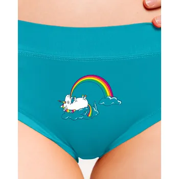 Souprava dámského spodního prádla Bastard Tajemství duhy dámské kalhotky Turquoise