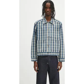 Pánská košile Bavlněná košile Human Made Work Jacket, L, modrá, 57X