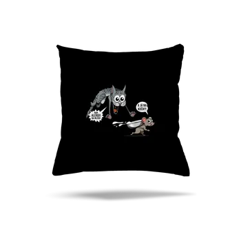 Polštář Bastard Alergická kočka a myš polštář Black