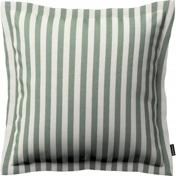 Polštář Povlak na polštář 45x45 zeleno-bílé pruhy (1,5cm)