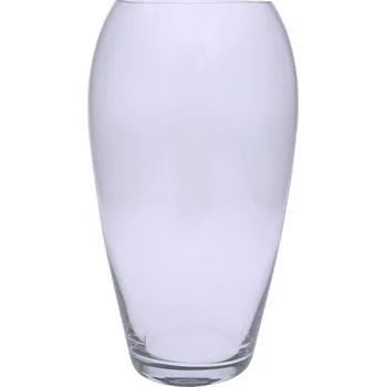 Váza Skleněná váza baňatá 29 cm (Ručně dělaná skleněná váza)