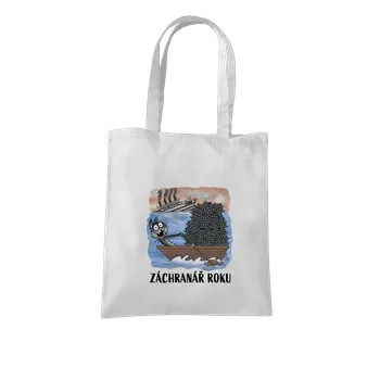 Nákupní taška Bastard Záchranář roku taška White