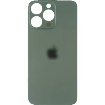Náhradní díl pro mobilní telefon Sklo zadního krytu s větším otvorem na kameru iPhone 13 Pro Max - alpsky zelené IPH0784