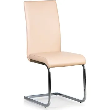 Jednací židle Kožená jídelní židle Lotus béžová