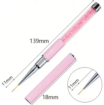 Štětec na zdobení nehtů, štětec na gel akryl nail art | štětec, doplněk - 14