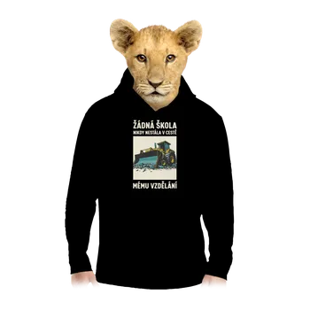 Chlapecká mikina Bastard Žádná škola dětská mikina klokanka Black