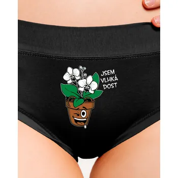 Souprava dámského spodního prádla Bastard Orchidej a rozprašovač dámské kalhotky Black