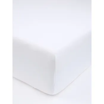 Prostěradlo MKLuzkoviny.cz Jersey prostěradlo s elastanem Deluxe 140 x 200 cm bílá