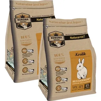 Krmivo pro hlodavce KORONA NATURY Natural-Vit krmivo pro králíky 2x750g