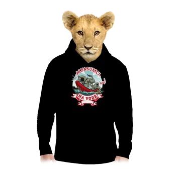 Chlapecká mikina Bastard Alfasumci na vodě dětská mikina klokanka Black