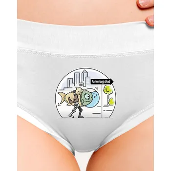 Souprava dámského spodního prádla Bastard Patentový úřad dámské kalhotky White