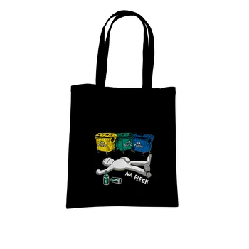 Nákupní taška Bastard Tříděný odpad taška Black