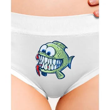 Souprava dámského spodního prádla Bastard Hladová rybka dámské kalhotky White