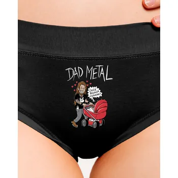 Souprava dámského spodního prádla Bastard Dad metal dámské kalhotky Black