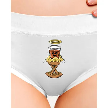 Souprava dámského spodního prádla Bastard Panáček v jesličkách dámské kalhotky White